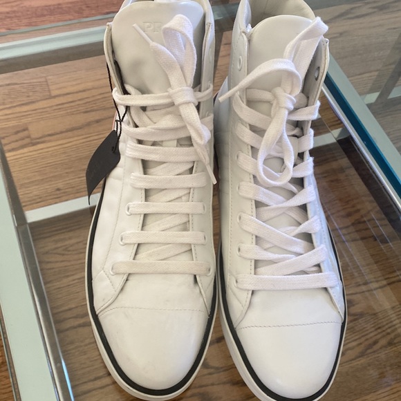 Prada High tops. New size 40 1/2. No box. - Picture 3 of 9